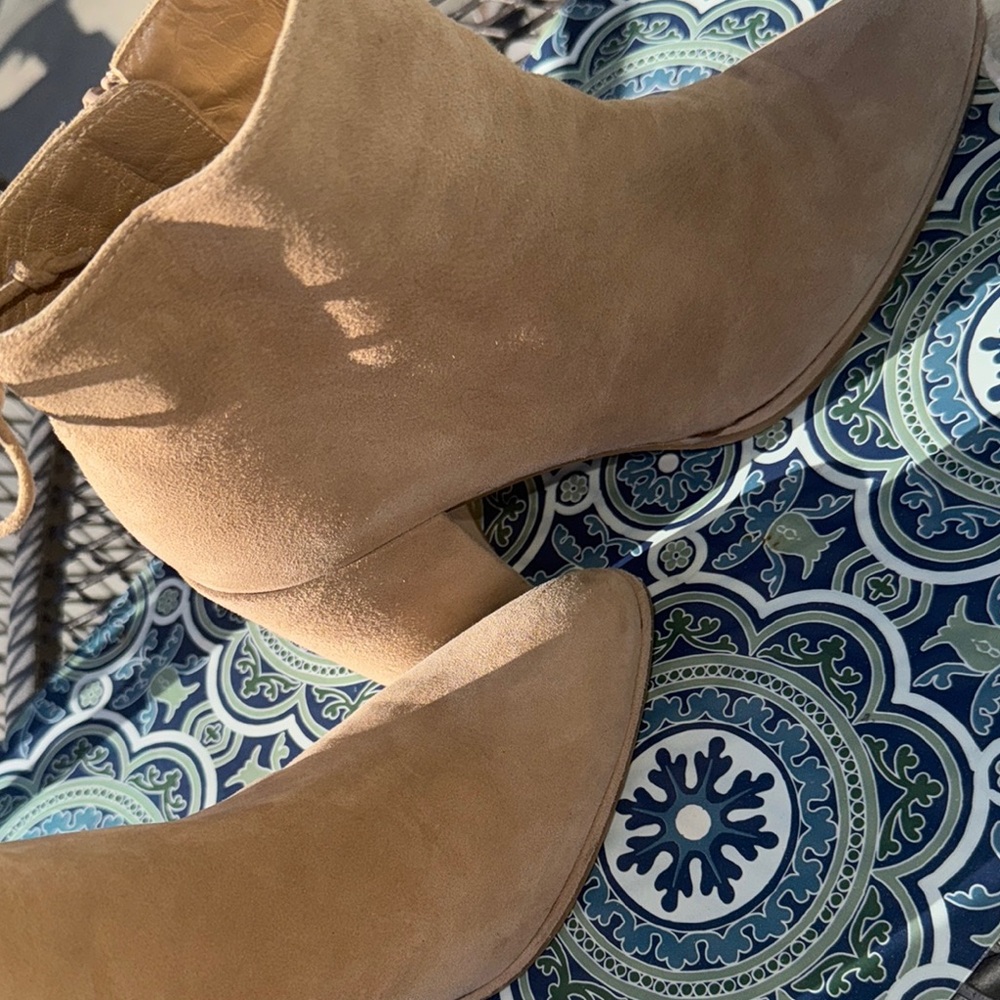 Women's Stuart Weitzman Tan Ankle Boots size 7 - Picture 6 of 11